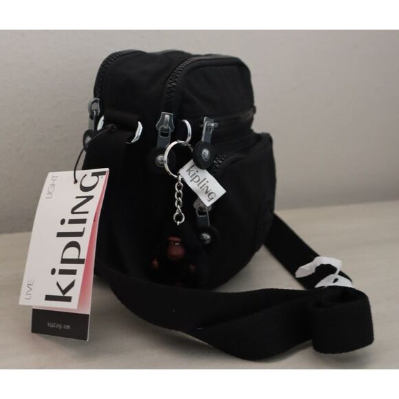 Kipling KI9161-0DH Women's O/S Black Tonal Ron Crossbody/Shoulder Bag - Picture 13 of 16